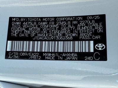 2026 Toyota Prius Plug-in Hybrid XSE Premium