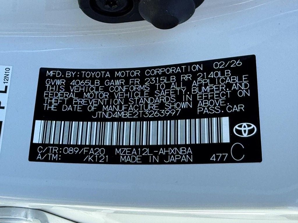2026 Toyota Corolla Hatchback SE