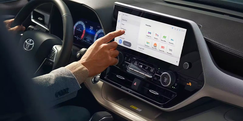 Interior view of touch screen