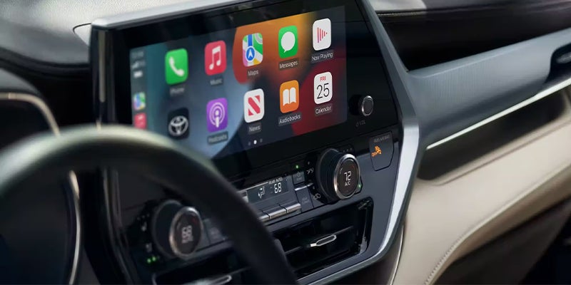 Interior view of touch screen