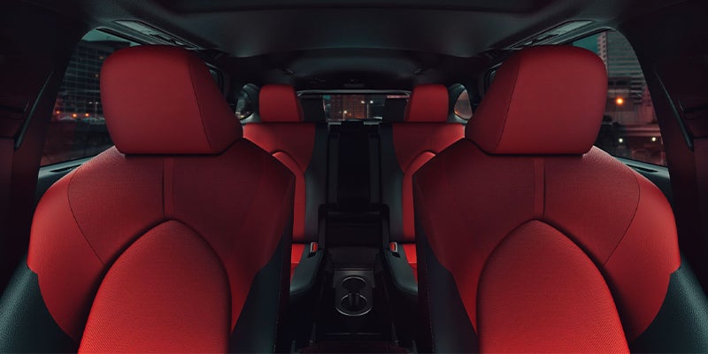 Interior view of car seats