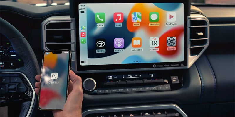 Interior view of touch screen