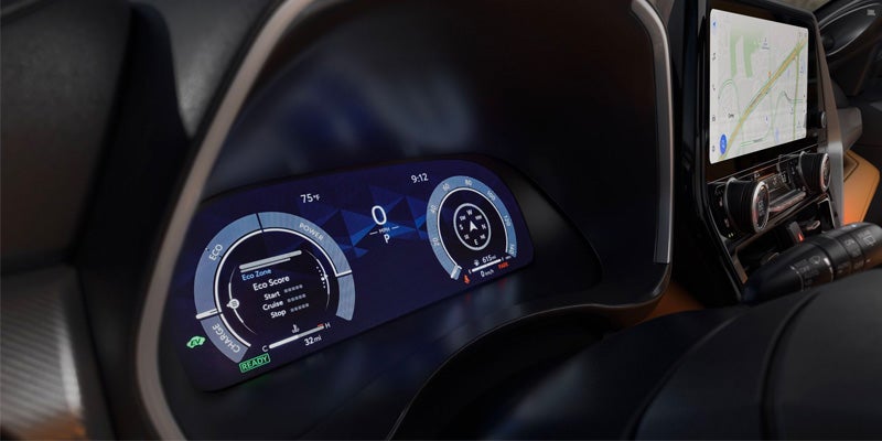 Closeup of the speedometer on a 2024 Toyota Highlander