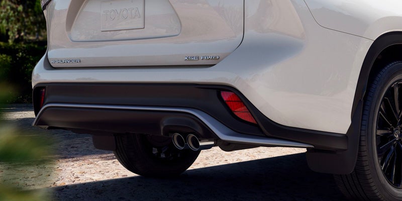 Rear closeup of the 2024 Toyota Highlander