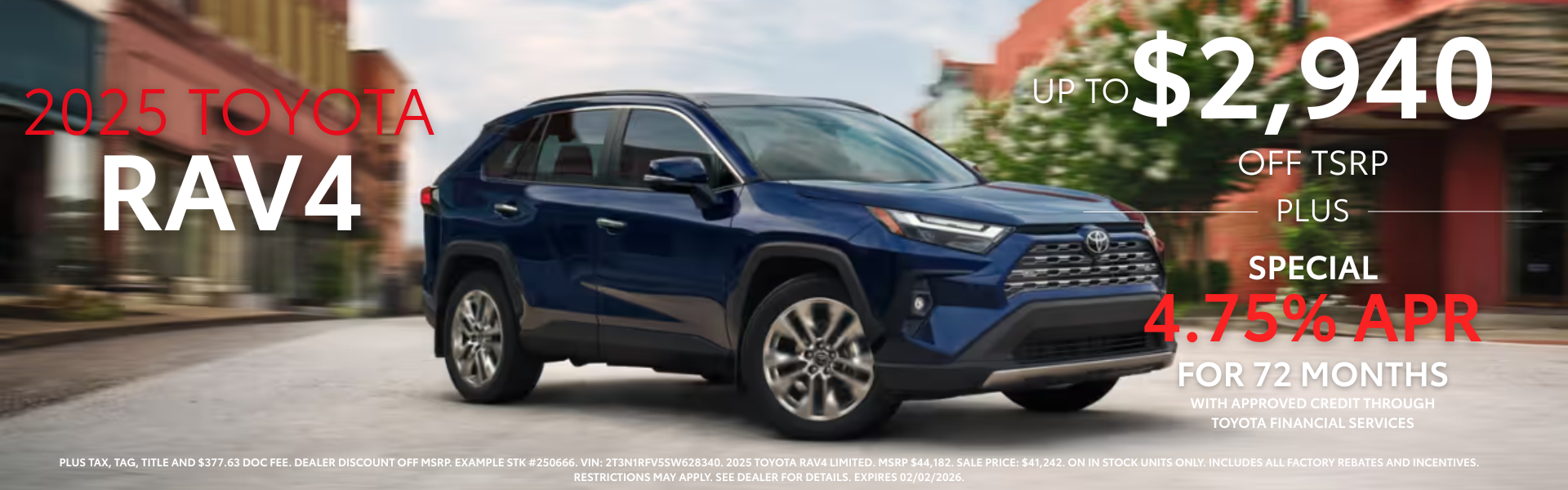 2025 Rav4 Deals