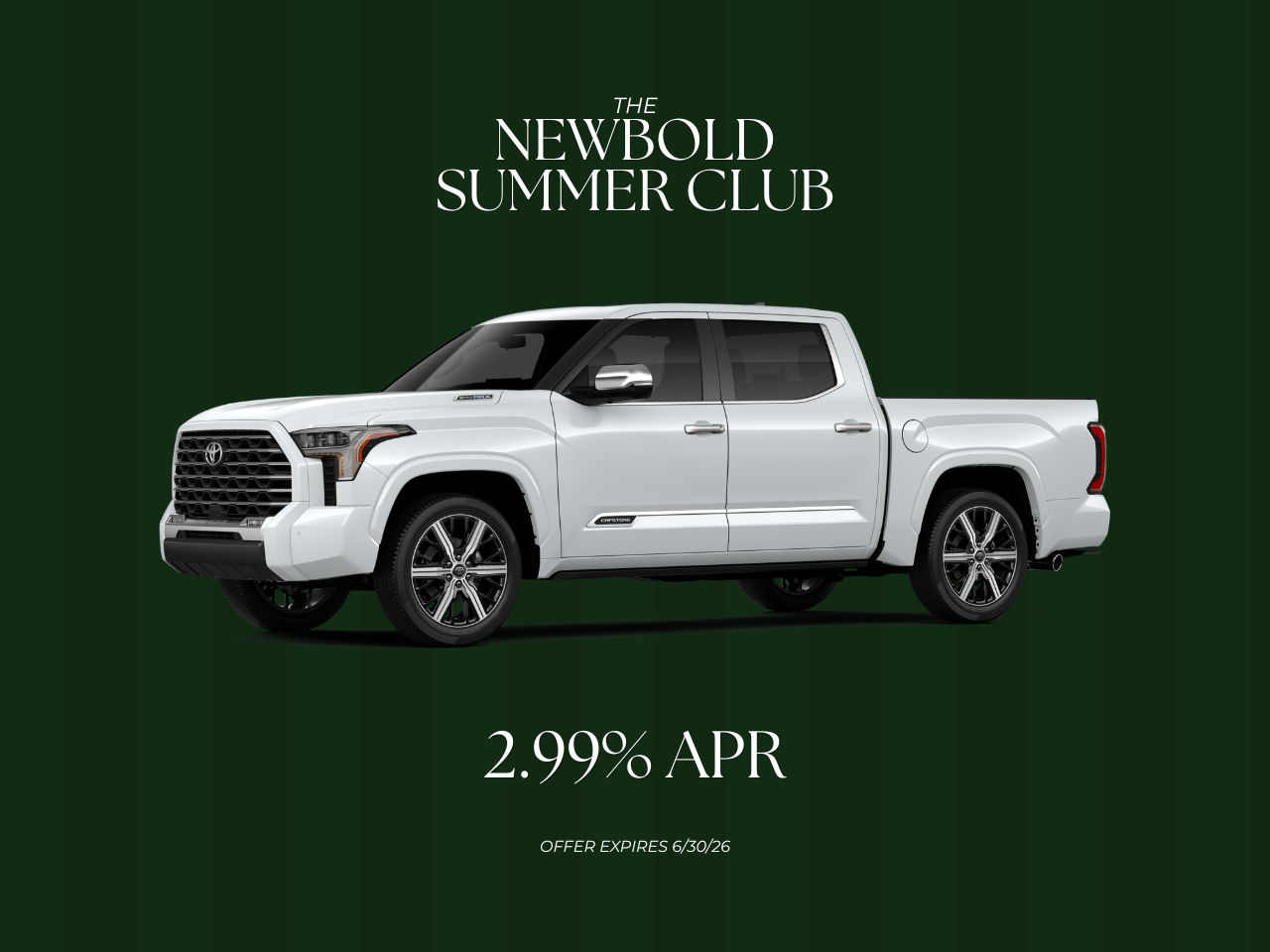 2026 TUNDRA APR OFFER